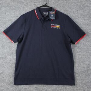 Red Bull Oracle Shirt Mens 2XL Racing Navy Blue F1 Polo Castore Core Team